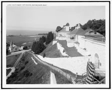 South Parapet, Fort Mackinac, Mackinac Island, Mich., c1908. Creator: Unknown