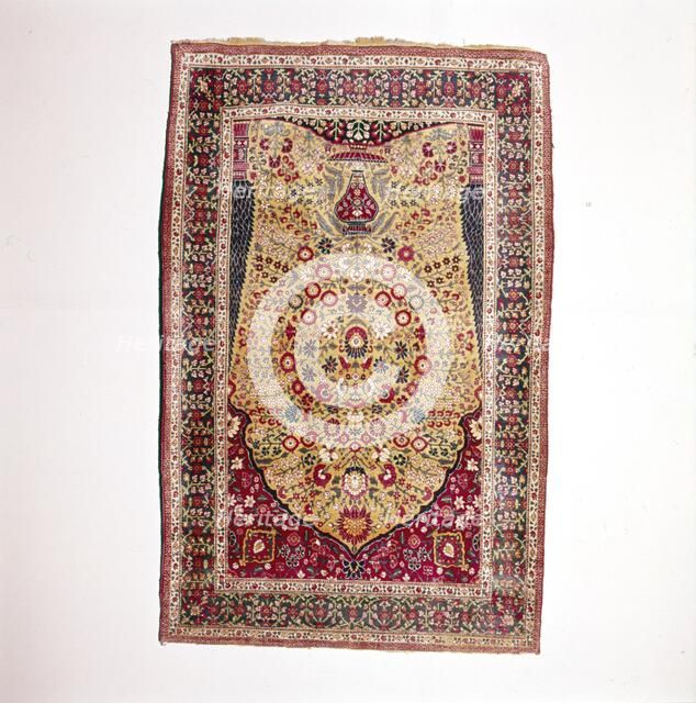 South Persian Prayer Rug, 18th century. Artist: Unknown.