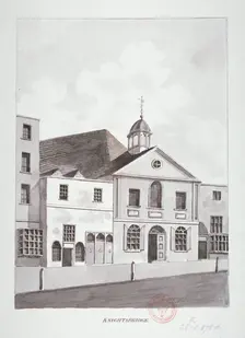 South-west view of Knightsbridge Chapel, London, c1796. Artist: Anon