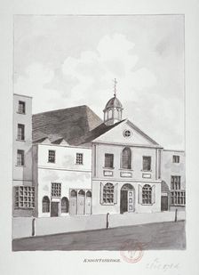 South-west view of Knightsbridge Chapel, London, c1796. Artist: Anon