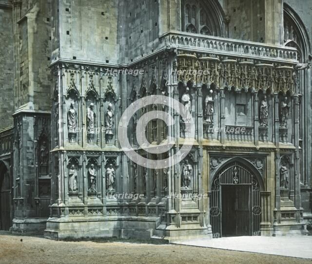 'South West Porch, Canterbury Cathedral', c1890. Creator: Unknown.