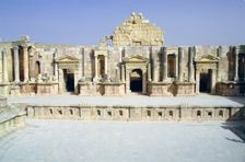 South Theatre, Jerash, Jordan. Creator: Vivienne Sharp