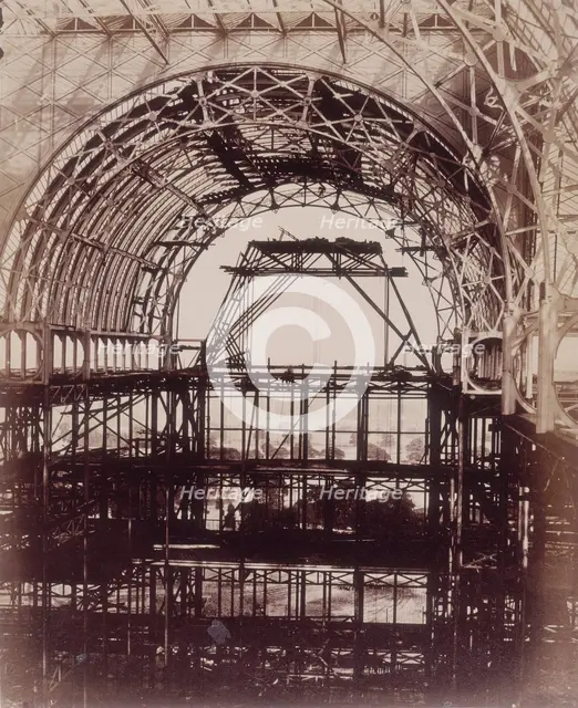 'South Transept looking towards Penge', Crystal Palace, Sydenham, 1852-1854. Creator: Philip Henry Delamotte.