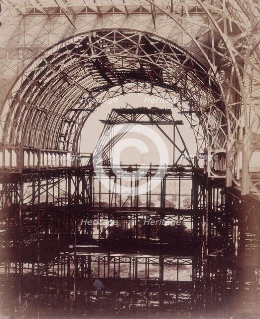 'South Transept looking towards Penge', Crystal Palace, Sydenham, 1852-1854. Creator: Philip Henry Delamotte.
