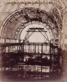 South Transept looking towards Penge Crystal Palace, Sydenham, 1852-1854. Creator: Philip Henry Delamotte