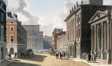 South view of the Bank of England, City of London, 1809. Artist: Anon