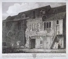 South view of the Bishop of Winchester's palace, Southwark, London, 1812. Artist: Anon