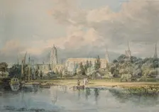 South View of Christ Church etc. from the Meadows, 1798-1799. Artist: JMW Turner