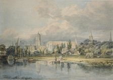 South View of Christ Church etc. from the Meadows, 1798-1799. Artist: JMW Turner