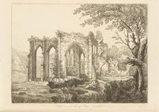 South View of Furness Abbey, Lancashire, 1810. Creator: Wilkinson, Joseph (1763-1831)