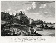 South view of Shrewsbury Castle Shropshire, 1777. Artist: William Watts