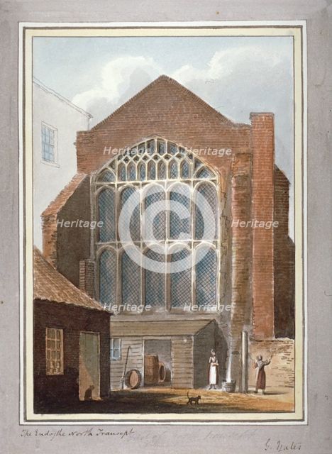 Southwark Cathedral, London, 1825. Artist: G Yates