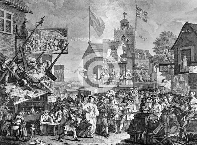 'Southwark Fair', 1733.Artist: William Hogarth