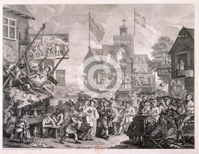 'Southwark Fair', 1733. Artist: William Hogarth