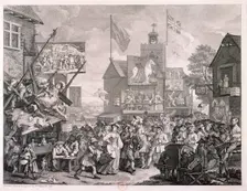 Southwark Fair 1733. Artist: William Hogarth