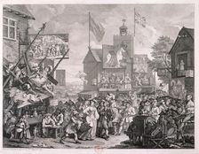 Southwark Fair 1733. Artist: William Hogarth