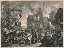 Southwark Fair 1733. Artist: William Hogarth