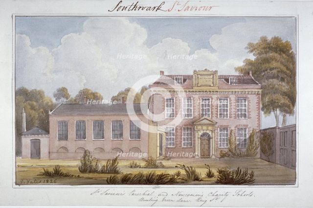 Southwark Schools, London, 1826.     Artist: G Yates