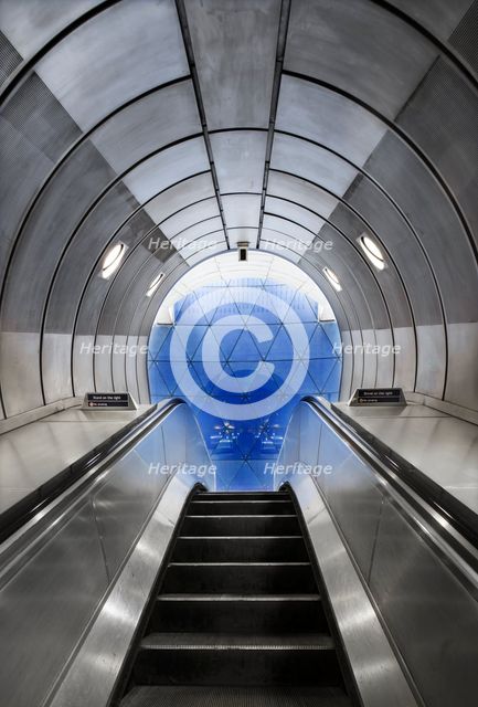 Southwark Underground Station, Blackfriars Road, South Bank, Southwark, London, 2017. Creator: James O Davies.