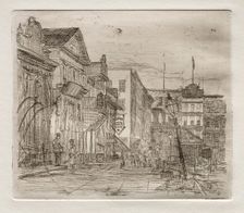 Southwest Corner, Public Square, Cleveland, 1878. Creator: Otto H. Bacher (American, 1856-1909)