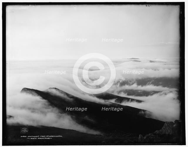 Southwest from Mt. Washington, White Mountains, c1900. Creator: Unknown.