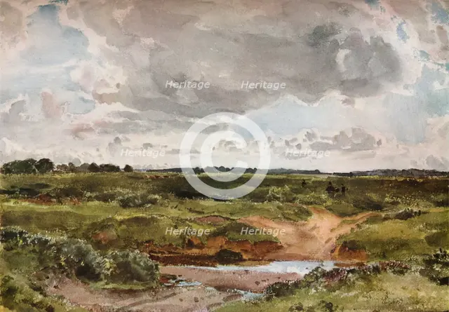 'Southwold Common in August', c1889. Artists: Otto Limited, Thomas Collier.