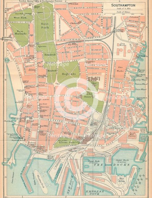 'Southampton', c20th Century. Artist: John Bartholomew.