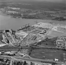 Southampton Docks, Hampshire, 1972. Artist: Aerofilms