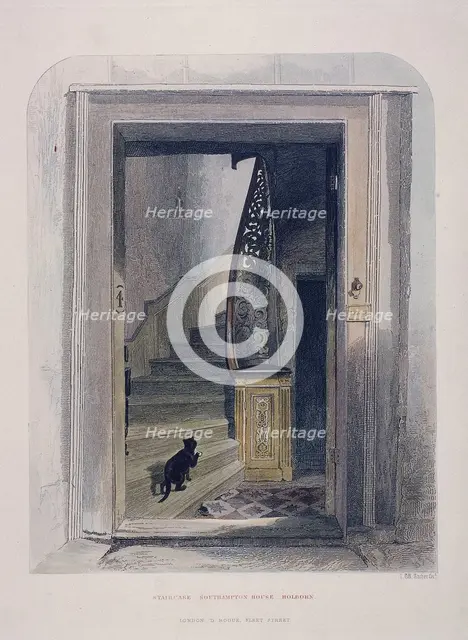 Southampton House, Chancery Lane, London, 1851. Artist: John Wykeham Archer