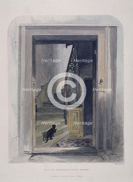 Southampton House, Chancery Lane, London, 1851. Artist: John Wykeham Archer