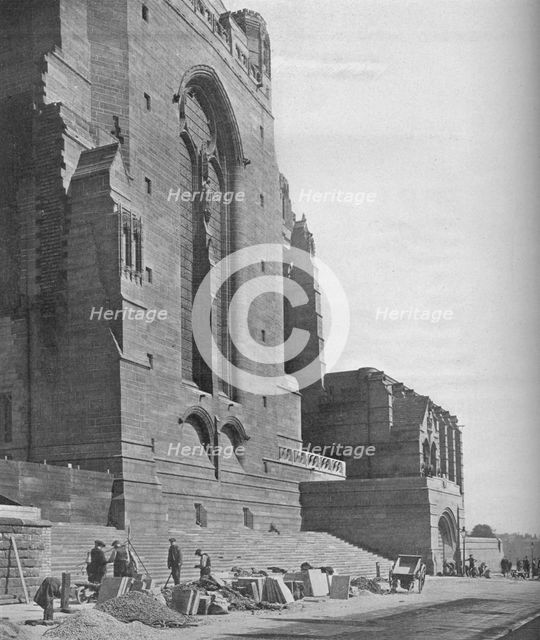 Southeast transept, Liverpool Cathedral, 1926. Artist: Unknown.