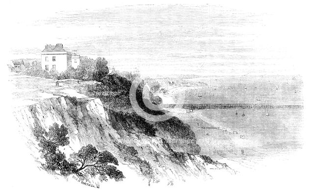 Southend and Pier, 1856.  Creator: Harvey Orrin Smith.