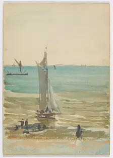 Southend - The Pleasure Yacht, 1882-1884. Creator: James Abbott McNeill Whistler