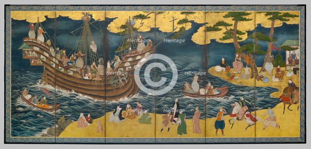 Southern Barbarians, mid 17th century. Creator: Unknown.