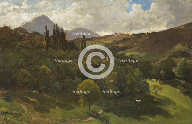 Southern Mountain Landscape. Creator: Alfred Wahlberg.