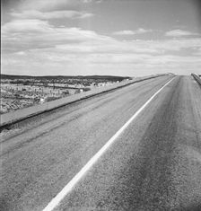 Southern New Mexico toward El Paso, Texas, 1938. Creator: Dorothea Lange
