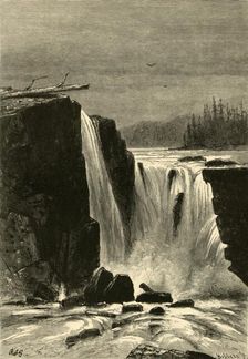 Southern Side of Willamette Falls 1872. Creator: Albert Bobbett