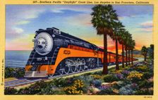 Southern Pacific Daylight Coast Line, Los Angeles to San Francisco, California, USA, 1940
