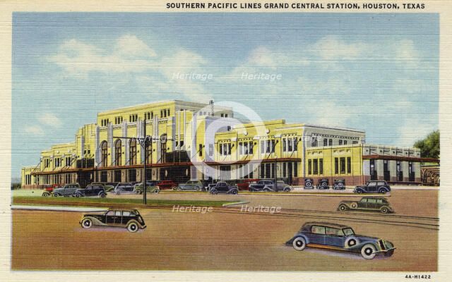 Southern Pacific Grand Central Station, Houston, Texas, USA, 1934. Artist: Unknown