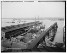 Southern Railway terminals, Mobile, Ala., between 1900 and 1915. Creator: Unknown