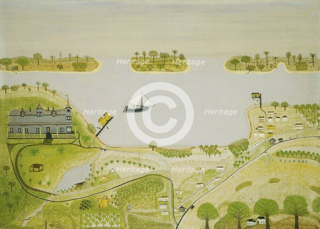 Southern Resort Town, c. 1880. Creator: Dana Smith.