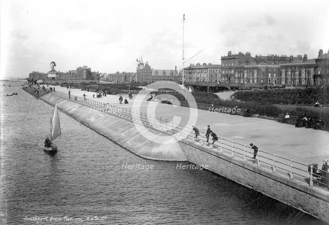 Southport Promenade, Lancashire, 1890-1910. Artist: Unknown