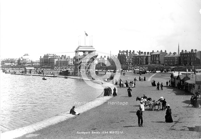 Southport Sands, Lancashire, 1890-1910. Artist: Unknown