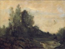 "Souvenir d'Ariccia", mid-late 19th century. Creator: Jean-Baptiste-Camille Corot