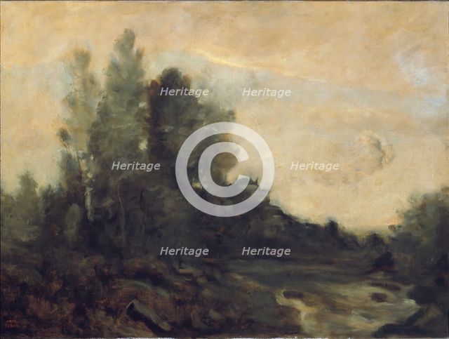 "Souvenir d'Ariccia", mid-late 19th century. Creator: Jean-Baptiste-Camille Corot.