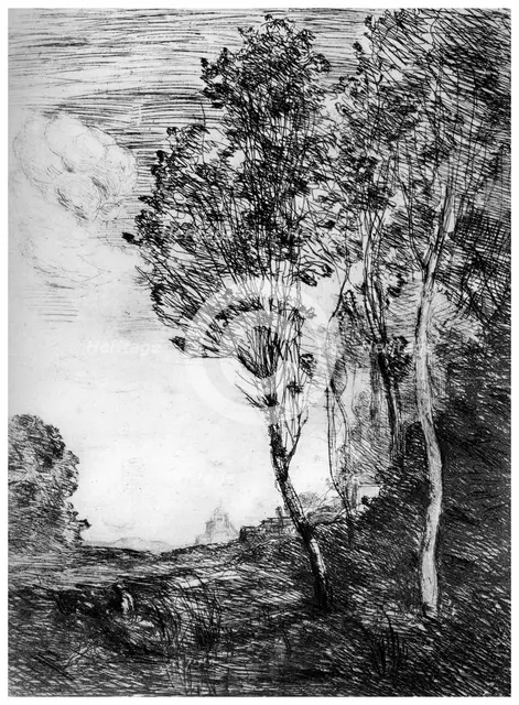 'Souvenir d'Italie', c1815-1865, (1924). Artist: Jean-Baptiste-Camille Corot    