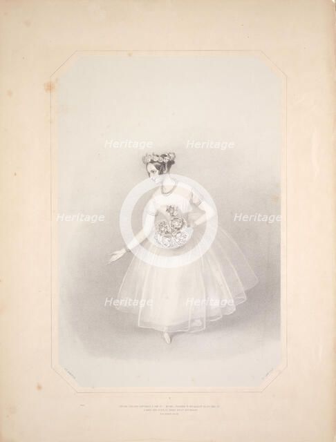 Souvenir d'adieu de Marie Taglioni , 1845. Creator: Anonymous.