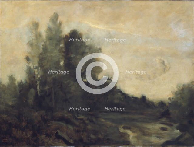 "Souvenir d'Ariccia", mid-late 19th century. Creator: Jean-Baptiste-Camille Corot.