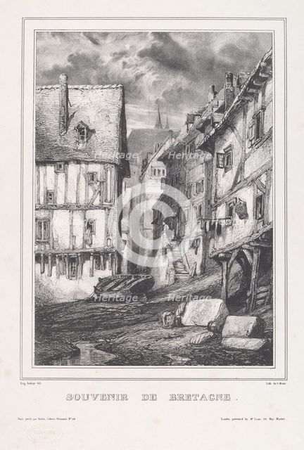 Souvenir de Bretagne, 1832. Creator: Eugene Isabey.