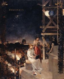 Souvenir de fête à Paris, c.1881. Creator: Jean-Charles Cazin